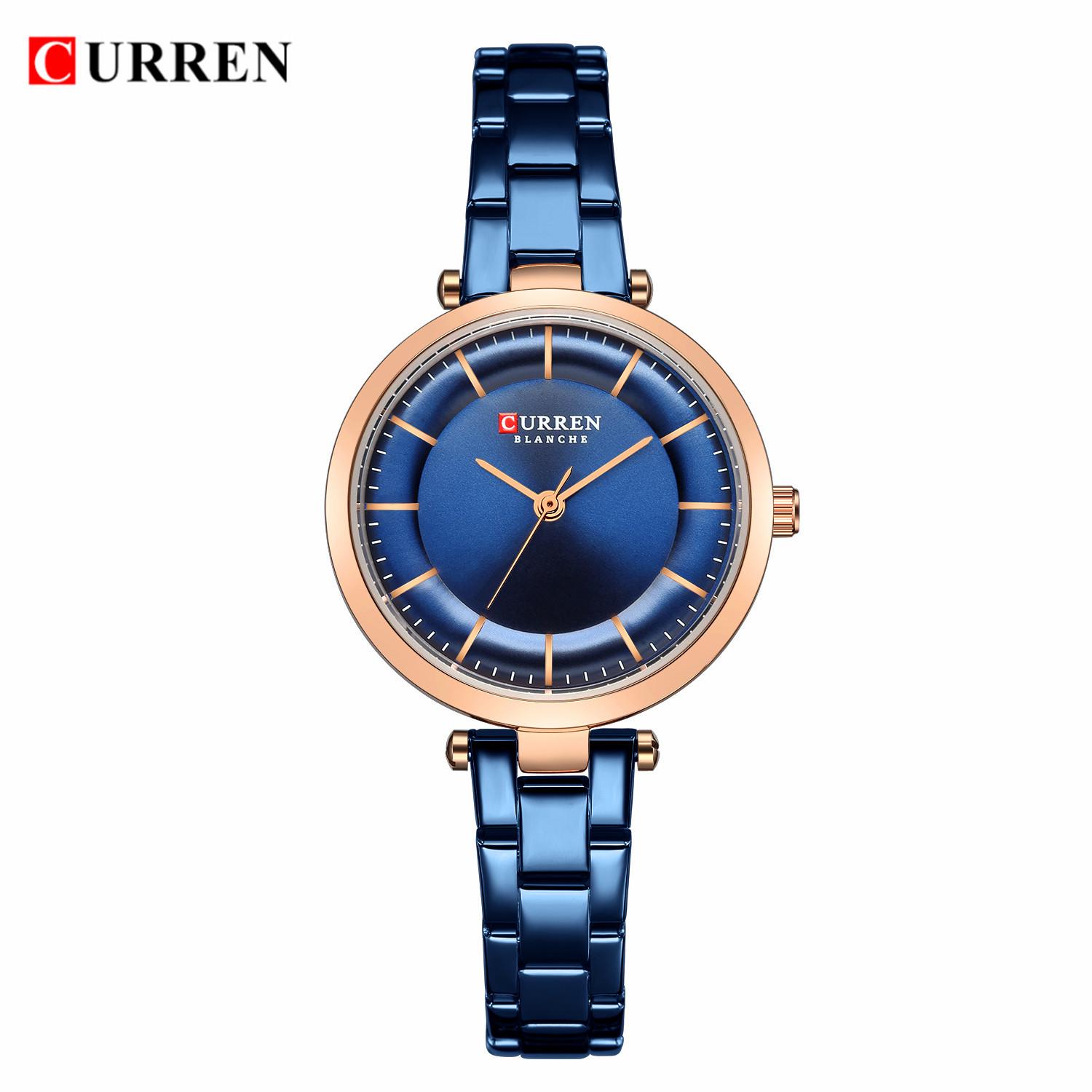 

CURREN 9054: Women s Ultra-Thin Waterproof Quartz Watch with Small Round Dial