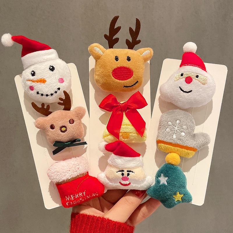 Reindeer Snowman Christmas Brooch Pin for Women - Holiday Gift & Decoration