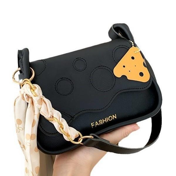Underarm niche cheese bag women's autumn new fashion shoulder underarm bag crossbody small square bag