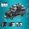 4 In 1 SWAT Police Armored Truck Building Blocks Helicopter Speedboat Vehicle Car Toy Bricks Educational Toy Christmas Gift