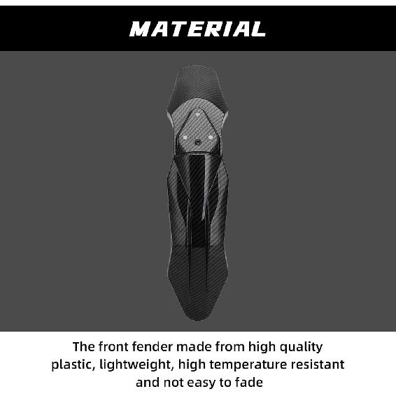 Motorcycle Front Fender Talaria Mud Guard Protector Carbon Fiber Pattern Mudguard for Talaria Sting MX3/MX4 Electric Dirt Bike