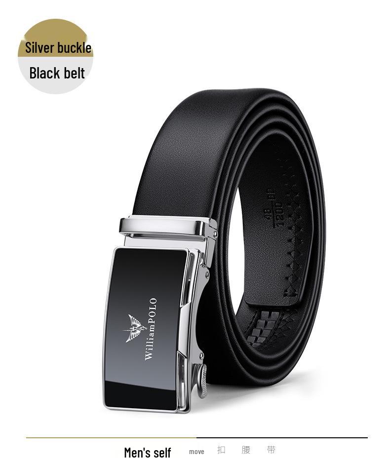 Emperor Paul Men's Genuine Leather Automatic Buckle Belt - New Style Business Casual.