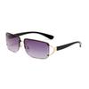 Hipster Internet Celebrity Sunglasses Rimless Diamond Box Sunglasses Female Millennial Future Technology Punk Sunglasses