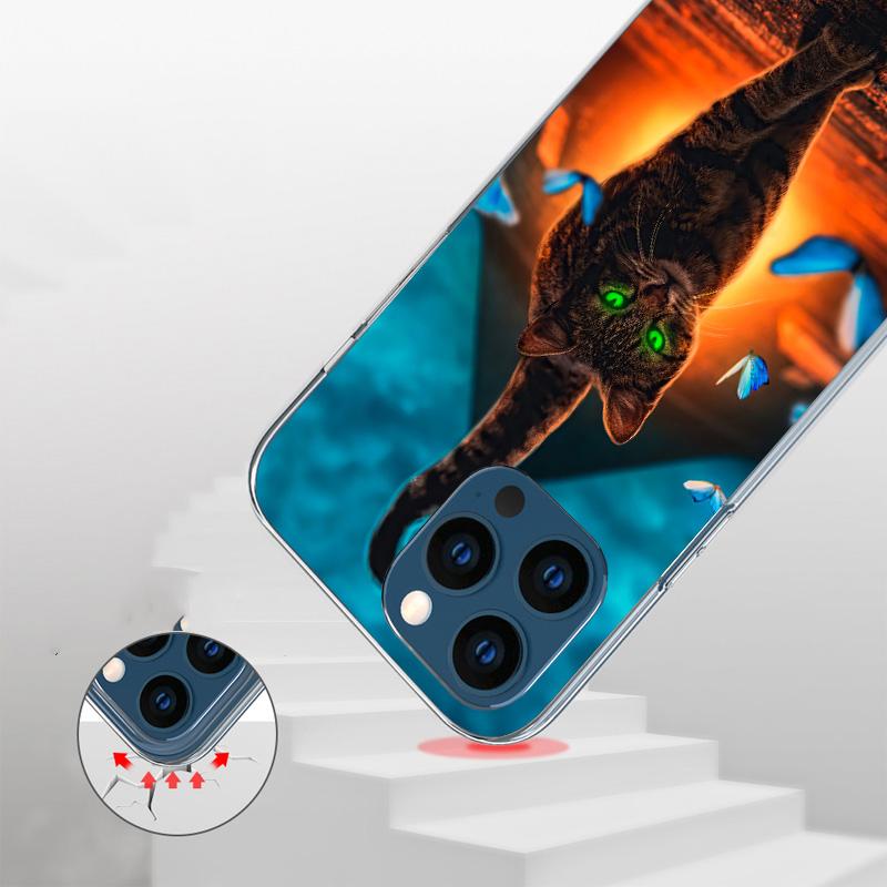 Cool Animal Big Cat Tiger Phnoe Case for Iphone 17 Air 16 16E 11 12 13 Mini 14 Plus 15 Pro Max 7 8 + SE 2020 Phone Cover Coque 1