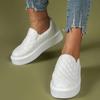 European and American Flat Shoes Women's 2024 Spring and Autumn New Leisure Vulcanized Shoes Thick Sole Lazy Shoes Zapatos Mujer
