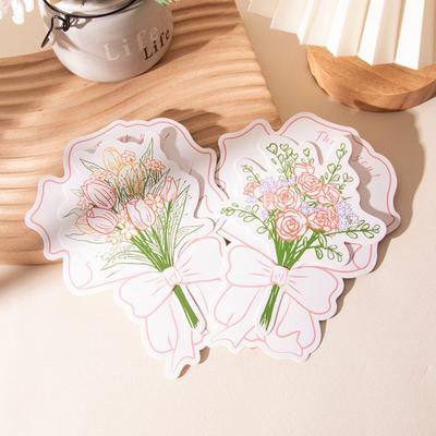 DIY Flower Business Cards Mini Size Bless Card Hand Gift Hanging Tag Business Thank You