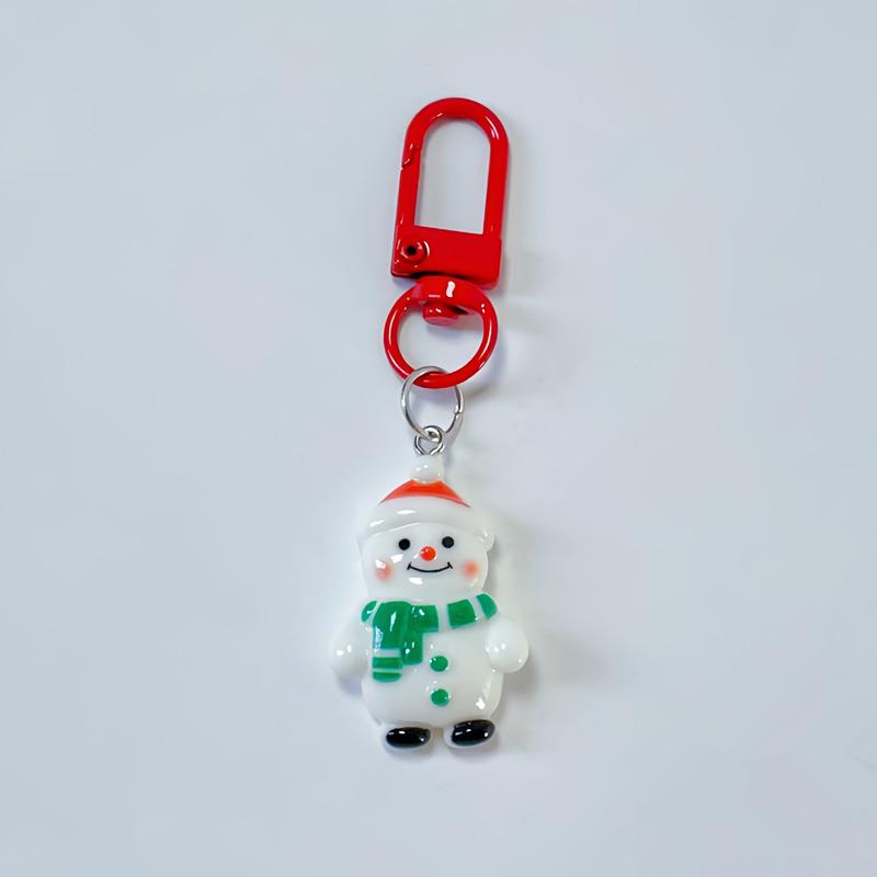 Cartoon Santa Claus Keychain Ornament - Cute Christmas Gift for Backpack or Home