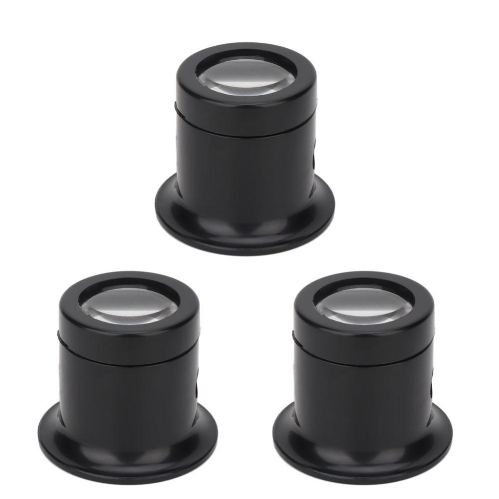 

3pcs Plastic Repair Magnifier 10X Magnification Jewelry Tool Set Jewelers Loupe Watch Repair 3 x Magnifier