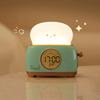 Night Light Alarm Clock Wake Up LED Nightlight Creative Cute Bedroom Bedside Electronic Desktop Clocks with Temperature Display