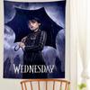 Movie TV Play Wednesday Cartoon Tapestry Art Science Fiction Room Home Decor Wall Hanging Sheets