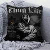 Rapper 2Pac T-Tupac S-Shakur Singer Pillow Gift Home Office Decoration Pillow Bedroom Sofa Car Cushion CoverPillow Case