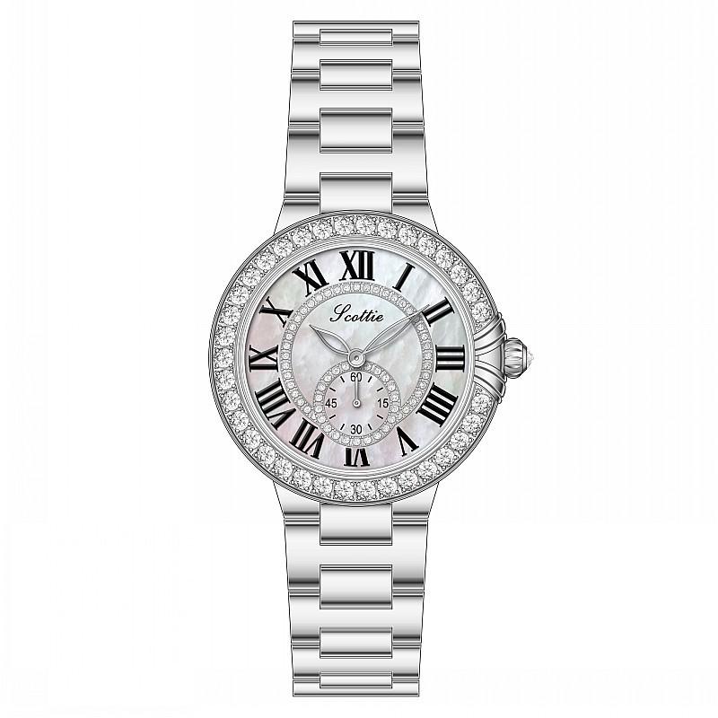 Fashion Style Temperament Personality Roman Watch Trend Casual Women'S Watch Steel Belt Diamond Women'S Watch