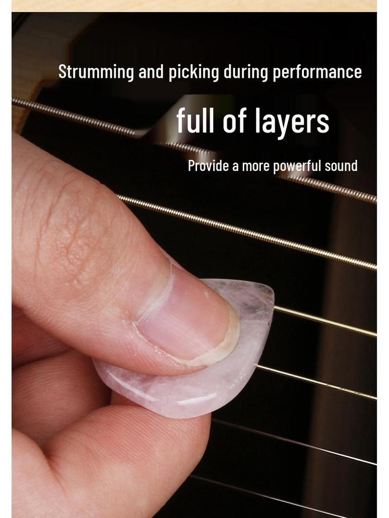 FNRLIAPicks Faux Gemstone Electric Guitar Pick Necklace - Handmade American Gift Pendant.