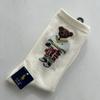 Trendy Mid-Calf Women's Cotton Socks - Four Seasons Style with Cartoon Little Bear Design