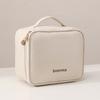 Elegant Pu Cosmetic Bag With Multiple Compartments For Travel And Home Use