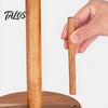 Talos Wooden Paper Towel Holder, One-Handed Operation Dispenser, Freestanding Countertop for Kitchen Bathroom