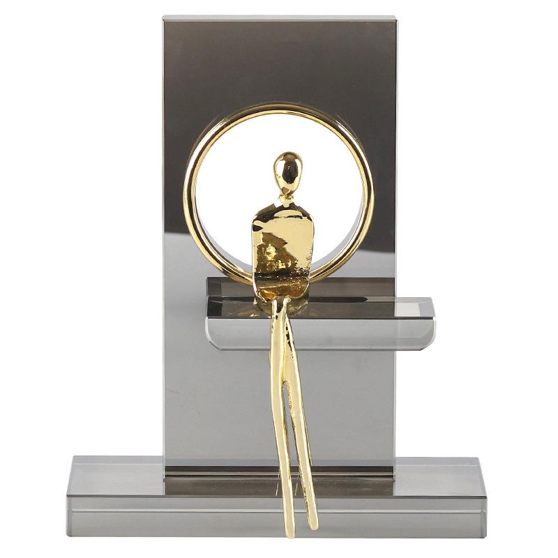 

Современный светлый роскошный прозрачный сидящий рисунок украшения модель комнаты гостиная вход искусство отель вилла мягкие украшения Sitting figure M1002672