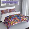 3pcs Superthings pattern bedding set duvet cover set includes duvet cover &pillowcases, perfect all season bedroom decoration & gift