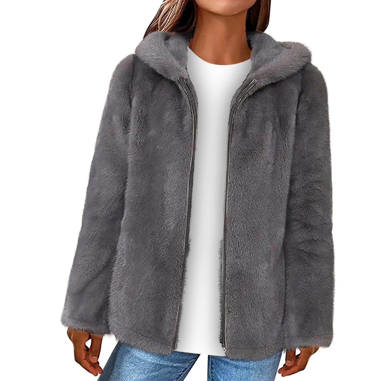 

Однотонный женский двусторонний коралловый бархатный свободный теплый свитер с капюшоном, женская куртка на молнии из овечьей шерсти XXXXXXL