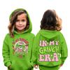 Weihnachts-Kinder-Sweatshirt Langarm Leichtes Lässiges Kapuzenshirt Locker Bequemes Kinder-Sweatshirt