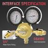 BHBL Nitrogen Regulator+Hose,0-800 PSI and 0-4000PSI Output Pressure,CGA580 Inlet Connection and 1/4in Male Flare Fitting