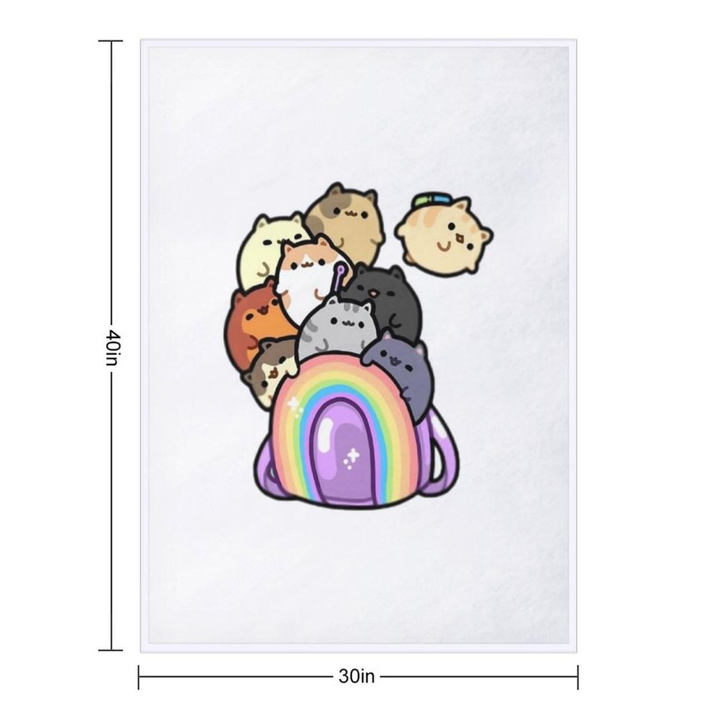 Bag Of Cats Throw Blanket Quilt anime For Sofa Thin Travel Blankets