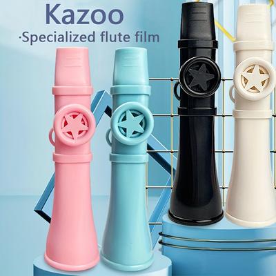 Draagbare ABS Kazoo Fluit Met Lanyard Makkelijk Te Leren Muziekinstrumenten Britse Grappige Muzikale Fluit Speelgoed Voor Jongens Meisjes Cadeaus