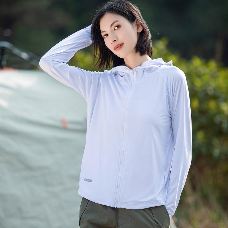Women's Summer UV Protection Ice Silk Jacket - Lightweight, Breathable, and Original Yarn with Large Brim for Sun Safety