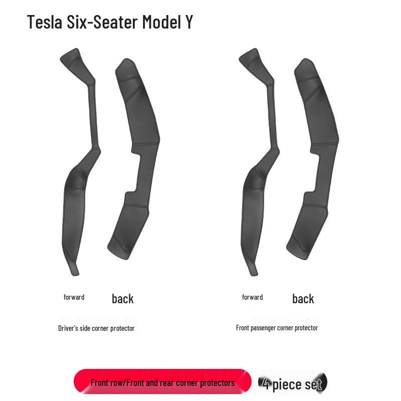 Tesla Model Y/YL 6-Seater Front Door Protection & Sill Strips - Full Coverage Accessory