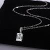 1-2ct Moissanite Tennis Necklace for Woman Wedding Jewely with Certificate 925 Sterling Sliver Plated 18k White Gold Necklace