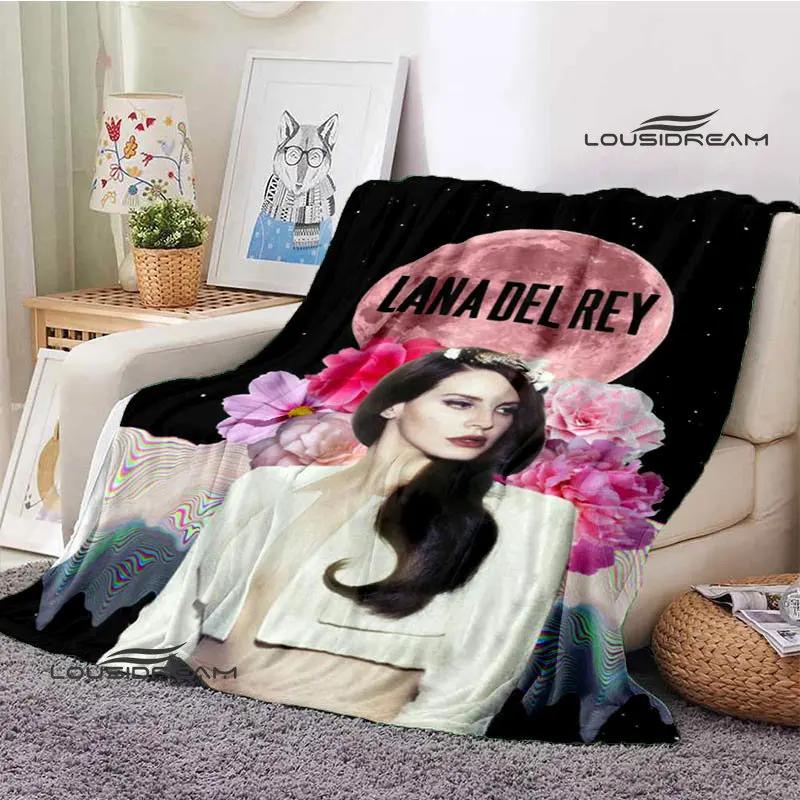 Lana Del Rey Retro Printing blanket Children's Warm Flange Home travel bed linings Birthday Gift