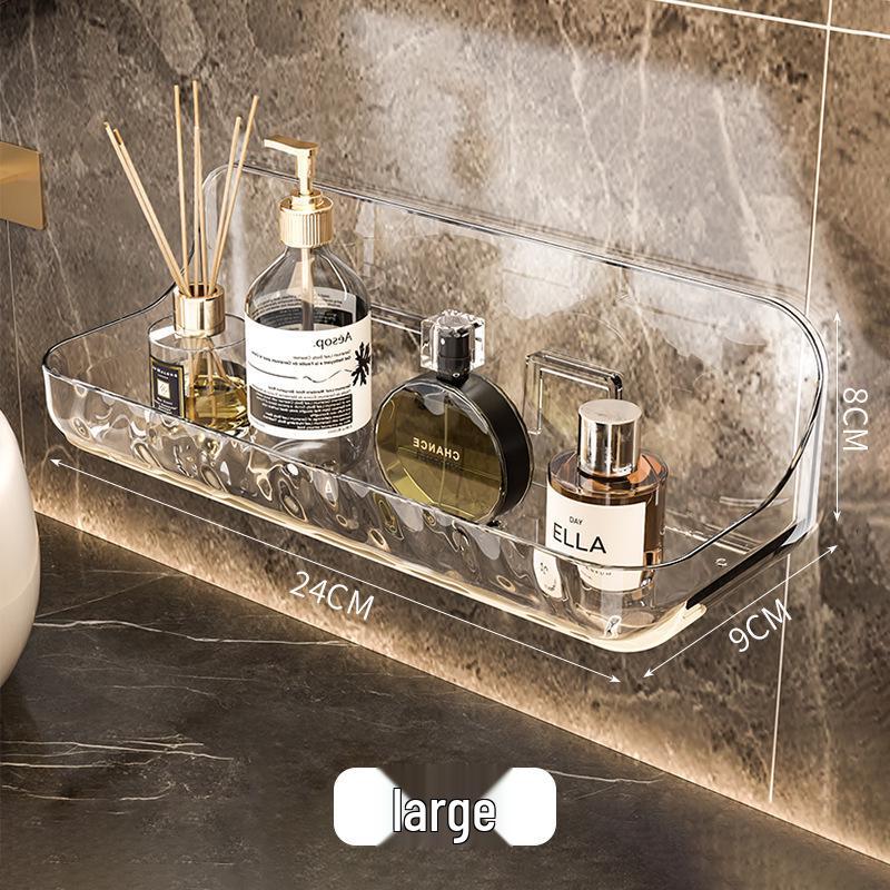 Acrylic Punch-Free Wall-Mounted Bathroom Storage Rack