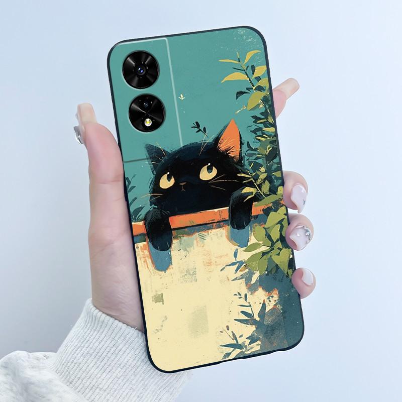 Süße Hülle für TCL 505 (T509K) (T5094) Fundas Capa Druckschale Schutzhülle Weiches Silikon Cartoon Handyhülle Coque