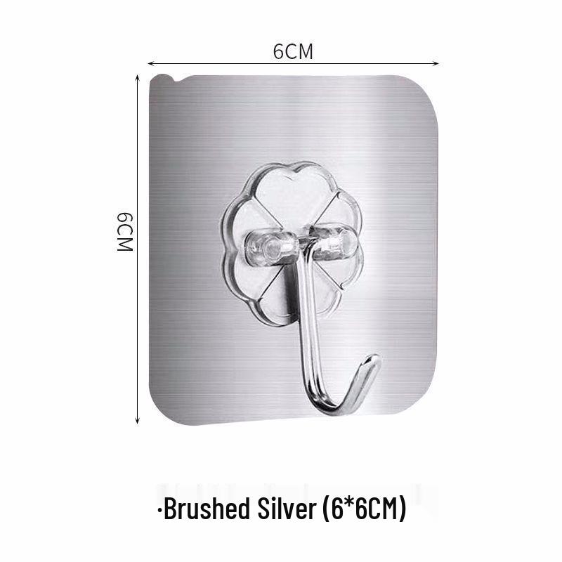 Waterproof Transparent Adhesive Wall Hook for Bathroom & Kitchen