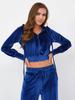 Women's Casual Zip-Up Hoodie with Drawstring Pants 2-Piece Set, Solid Color Silver Fox Fleece Tracksuit