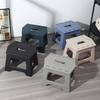 Portable Low-Style Folding Stool: Sturdy Plastic Bench for Outdoors & Small Spaces