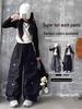 2025 New Girls' Wide-Leg Cargo Pants: Stylish Autumn Street Dance Wear for Big Kids