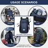 Foldable Waterproof Backpack Large Capacity Lightweight Travel Sports Bag for Hiking Commuting Gym Use