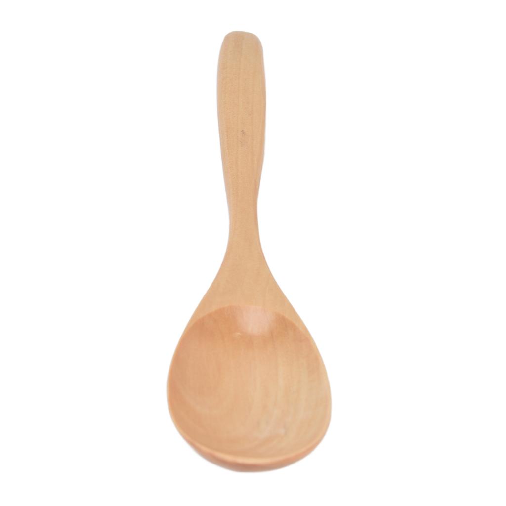 Small Wooden Spoon Excellent Heat Resistance Kitchen Cooking Utensil Tool for Household