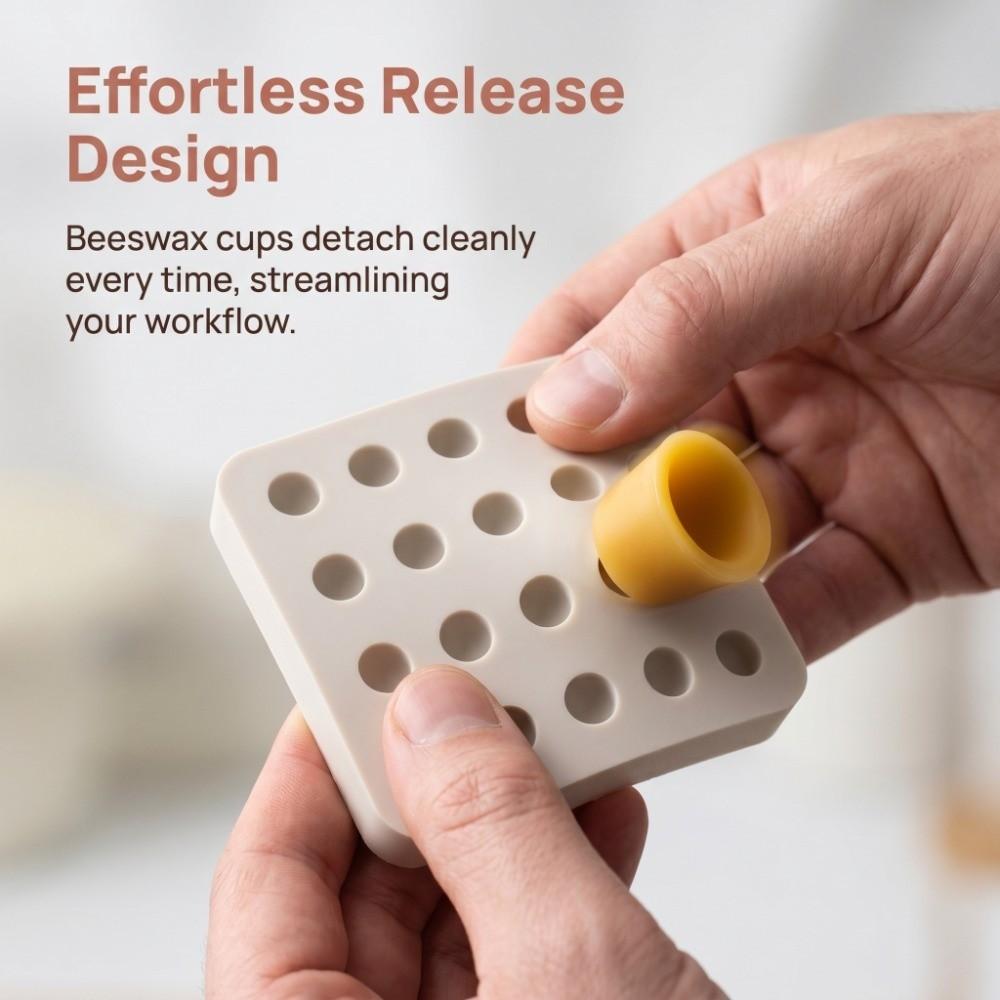Silicone Bee Cell Cup Mold 4-Row Queen Bee Rearing Mold Silicone Mold Beekeeping Supplies
