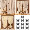 10Pieces Sheer Butterfly Pin Curtain Decorative Safety Pin For Wedding Party and Bedroom Decoration Curtain Accessory
