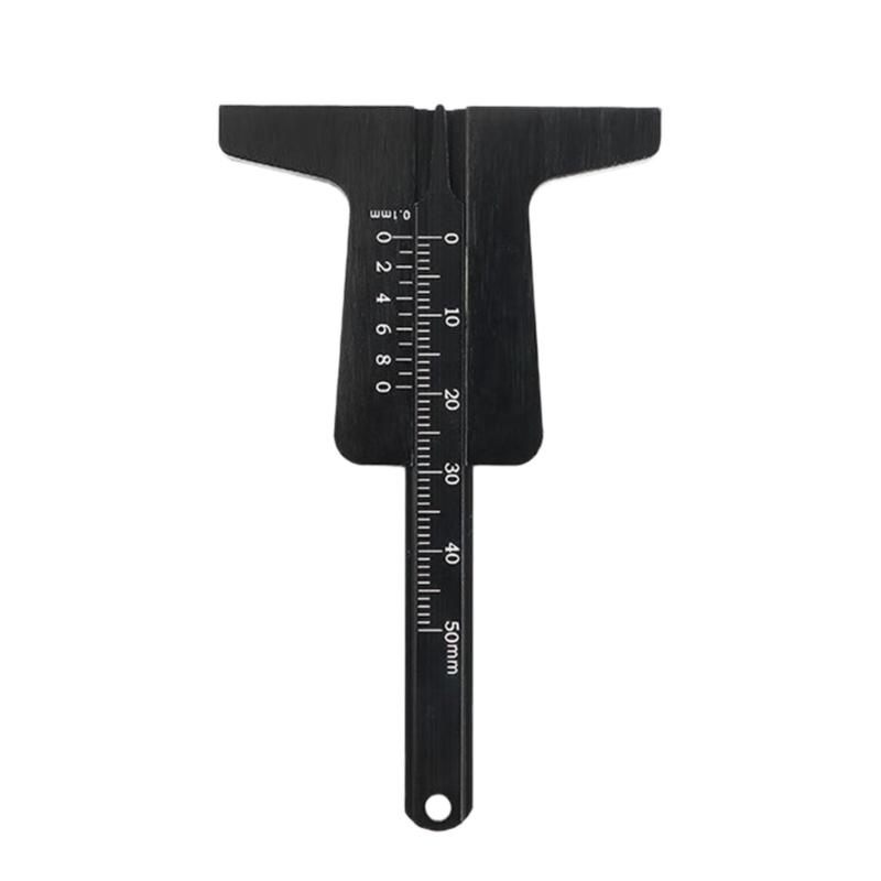 Rustproof Stainless Steel Tire Depth Gauge Measuring Tool Featuring Easy to Read Marking Ideal for Car and Bike Tires