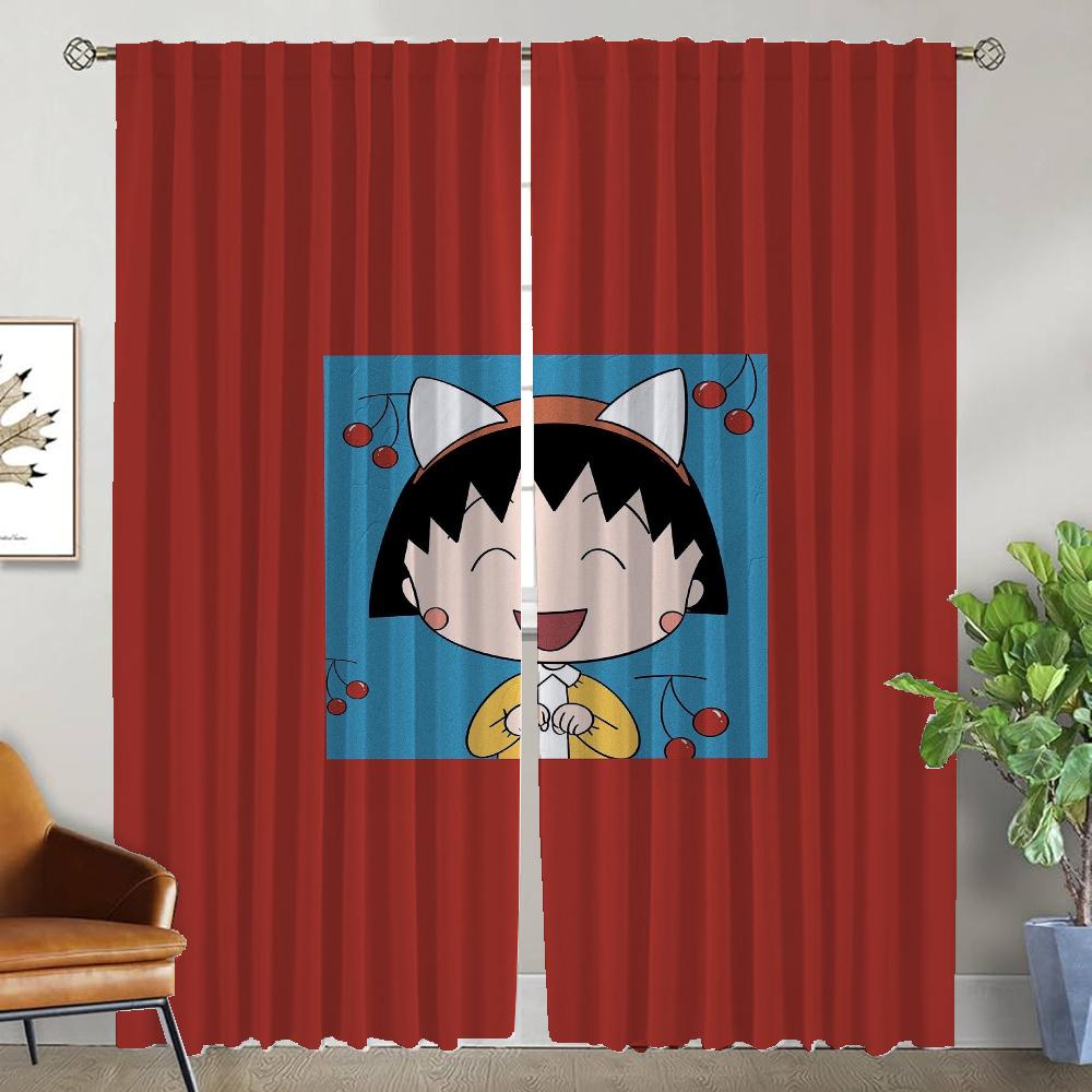 

Chi-bi Maruko Оконная штора для комнаты 2 панели Противомоскитные шторы для камеры Разделительные жалюзи Хэллоуин Украшения для жизни W50xH70cmx2pcs-CL