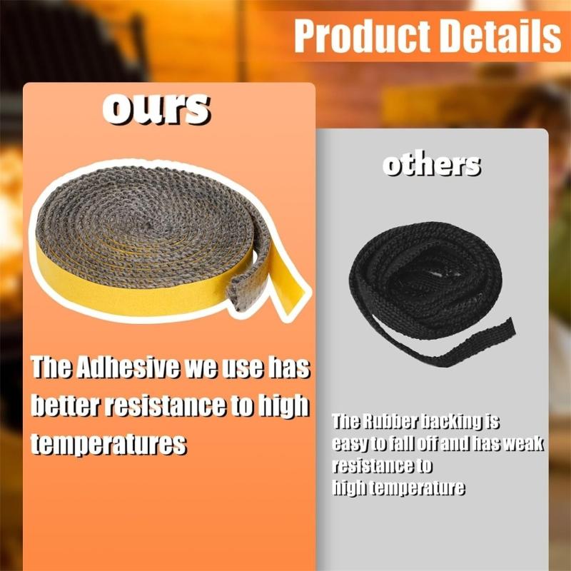 Versatile Flat Tape Durable Sealant Tape Effective Tape Easy to Install Rope Seal Durable for Sealing & Insulating Needs