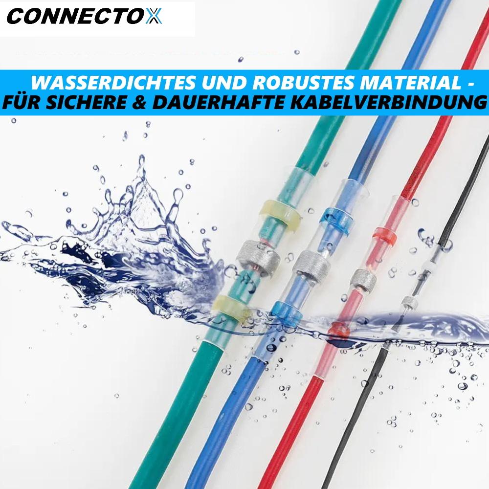 CONNECTOX Solder Connector Set Heat Shrink Connector Hose Cable Waterproof 50 Pieces