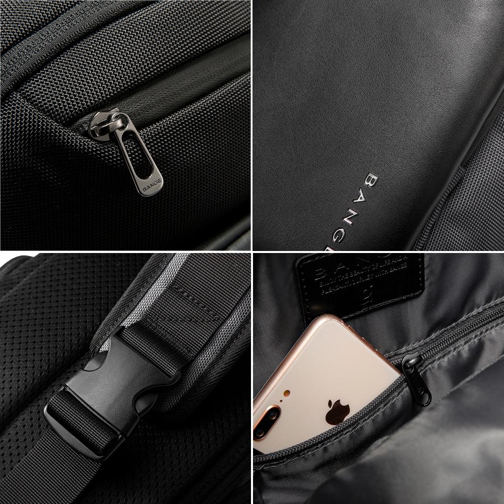 Bange 2024 New Arrival Multifunction Crossbody Bag For Men Shoulder Messenger Bags Waterproof Men Sling Bags With Big Capacity