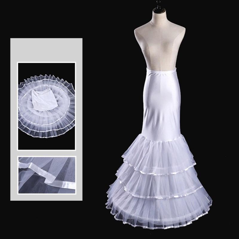 Elastischer Bund Stufenrock Unterstützung Mädchen Cosplay Gewalt Petticoat Hochzeitskleid Unterrock für Braut Fotografie