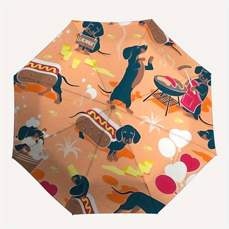 

1pc Dachshund Party Automatic Open/Close Umbrella with One Touch Button,, Windproof Design Lightweight Portable Umbrella for Women & Men6132