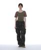 PARTIMENTO WOMEN Scoop Neck Bat Sleeve Top_Khaki Green