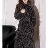 Cappotto Lungo da Donna TonLion con Stampa Leopardata in Ecopelliccia